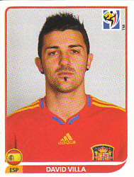 David Villa Spain samolepka Panini World Cup 2010 #579